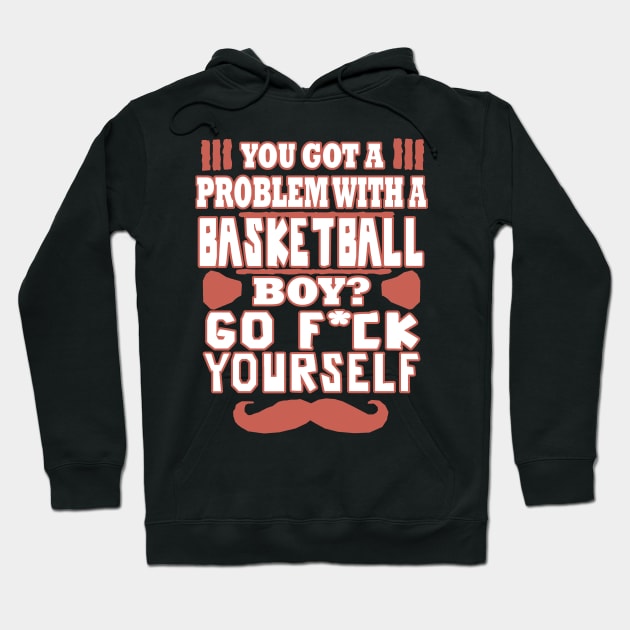 Basketball Men Boys Basket Layer Three Point Line Hoodie by FindYourFavouriteDesign